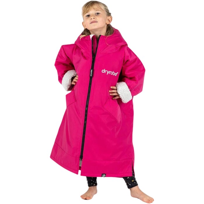 2024 Dryrobe Advance Junior Langrmelig Zum Wechseln Robe V3KSLSDA - Pink / Hellgrau